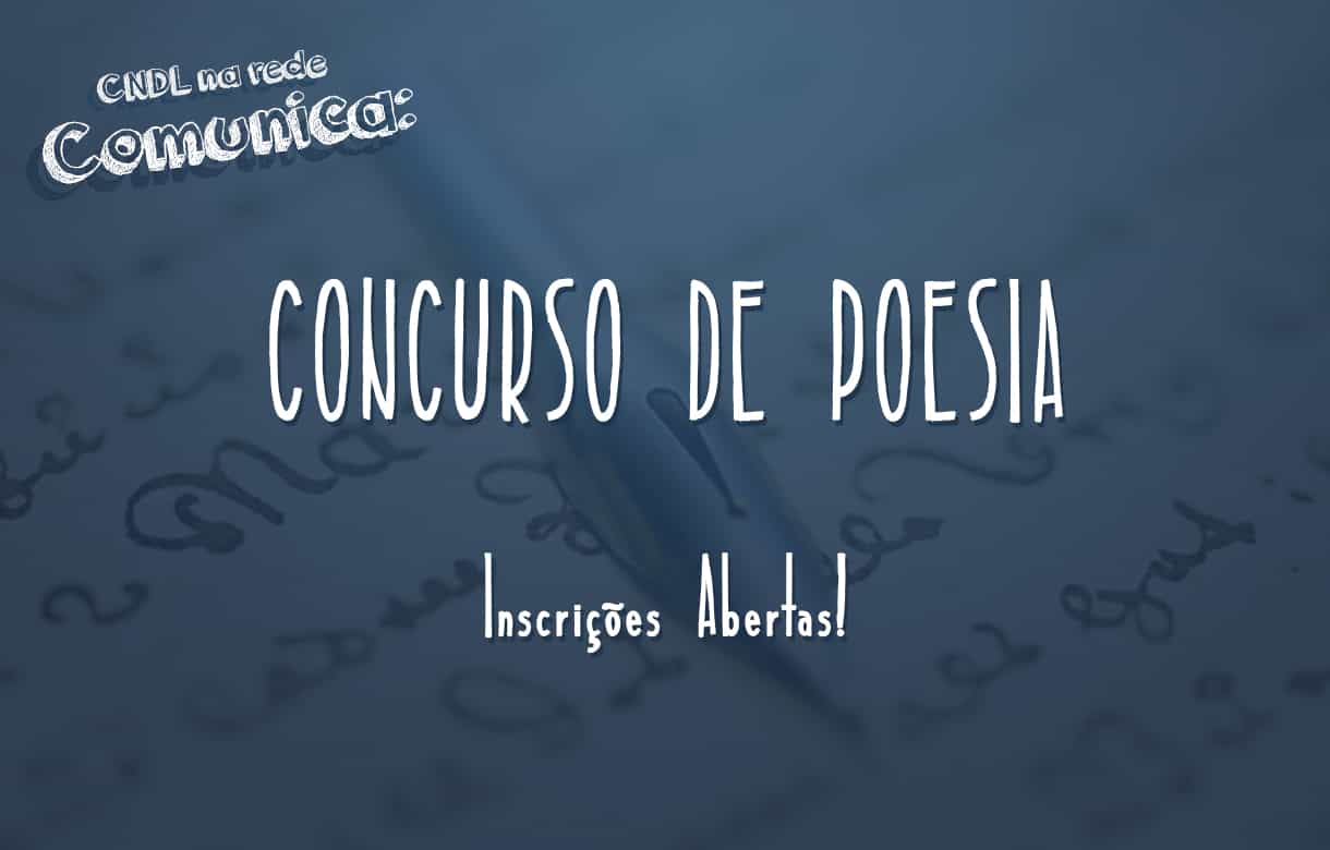 Abertas inscrições para Concurso de Poesia