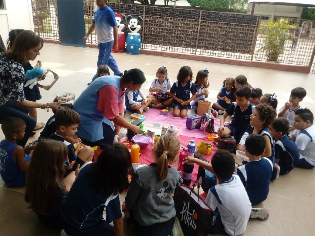 Visita dos alunos da Obra São Miguel na Educação Infantil