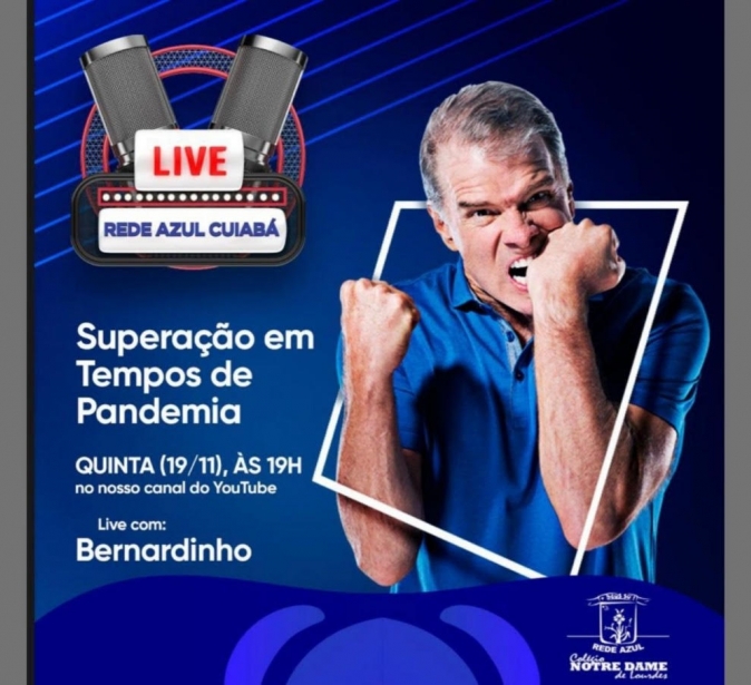 Colégio Notre Dame de Lourdes recebe Bernardinho em live sobre superação